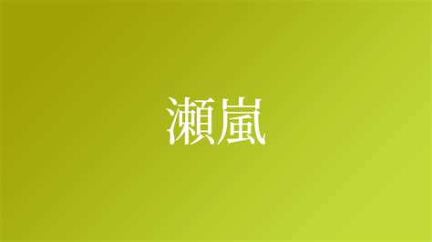 嵐 名字|「嵐」という名字（苗字）の読み方は？レア度や由来、漢字の意。